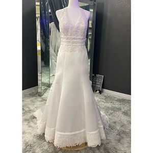 Eden 2251 Halter White Wedding Gown